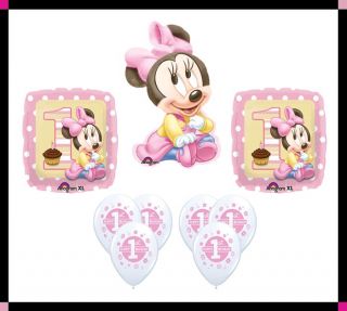 Disney Baby Minnie Mouse 1st Birthday Balloon Set Party Decoration
