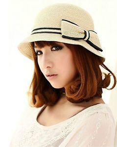 Fashion Ladies Summer Beach Sun Hat Straw Floppy Elegant adumbral Cap 5 Style C