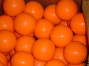 Neon Orange Plastic Skee Ball Balls Skeeball Skeeballs