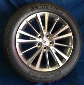16" Toyota Corolla 2014 OE Silver Machined Wheels 4 New Rims Michelin Tires