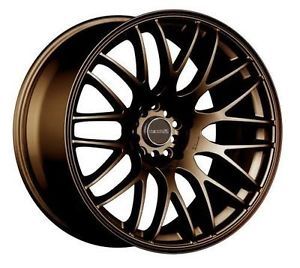 17 Tenzo R Type M Bronze Rims Wheels 17x7 42 4x100 Mini Cooper Civic Fit XB XA