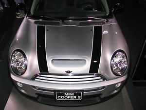 Mini Cooper R50 Hardtop 02 06 Black Bonnet Hood Stripes