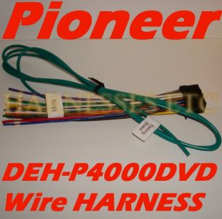 Pioneer DVD Screen Wire Harness AVH P4000DVD New