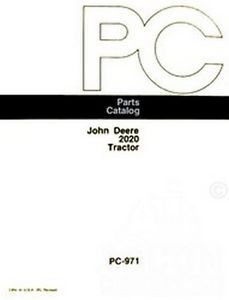 John Deere 2020 Series Tractor Parts Catalog Manual 727