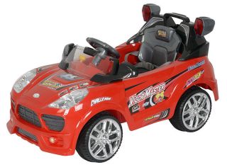 New Hot Red Kids Ride on Car Power Remote Control Wheels RC 6V 10AH Battery Car