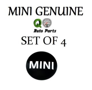 Mini Cooper R50 R52 R53 R55 R56 R57 Set of 4 Wheel Center Cap Emblems "Mini" New