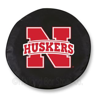 Nebraska Cornhuskers NCAA Exact Fit Black Vinyl Spare Tire Cover by HBS Covers