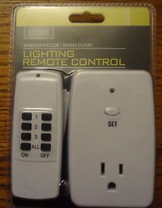 Living Solutions Wireless Indoor Single Outler Lighting Remote Control
