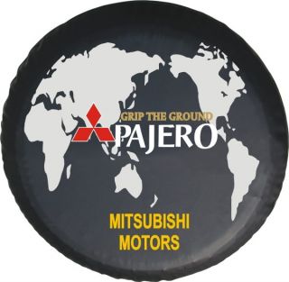 30 31"Misubishi Montero 87 06 Spare Wheel Tire Soft Cover w Pajero Logo