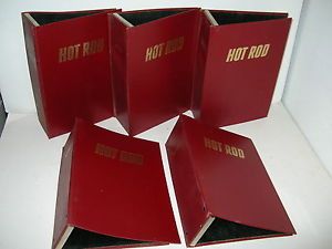 5 Vintage Hot Rod Magazine Binders Drag Race Street Rod Rat Rod Custom NHRA
