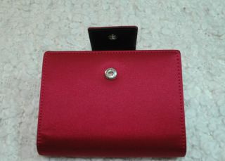 Kate Spade Elyce Satin Leather Pocket Organizer Day Planner Red or Pink $155