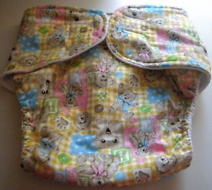 Boyds Baby Teddy Bear Adult Fitted Incontinence Cloth Diaper Medium Large