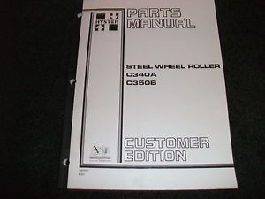Hyster C340A C350B Steel Wheel Roller Parts Manual
