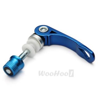 Road Bike Bicycle Seat Post Quick Release Binder Clamp Bolt Blue