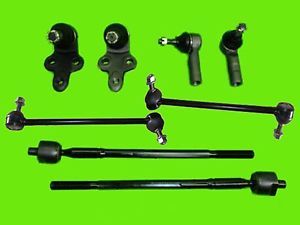 8 Pcs Steering Set Ball Joint Tie Rods Stabilizers Toyota Sienna 1998 2003