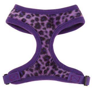 Vibrant Purple Leopard Dog Harness East Side Collection