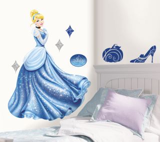 Disney Princess Cinderella Glamour Peel Stick Wall Decals RMK1957GM