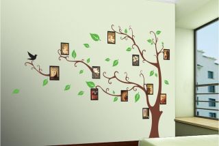 Large Flower Butterfly Quote Home Deco Wall Stickers