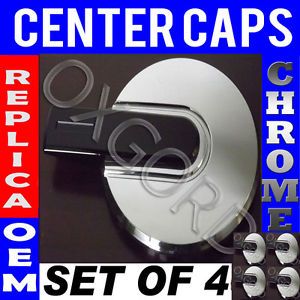 4 PC Set Hummer H3 Chrome Black Center Caps Steel Wheel Alloy Rim Skin Hub Cover