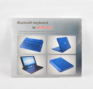 Aluminum Shell Bluetooth Keyboard Case Stand for Apple iPad Mini Black US