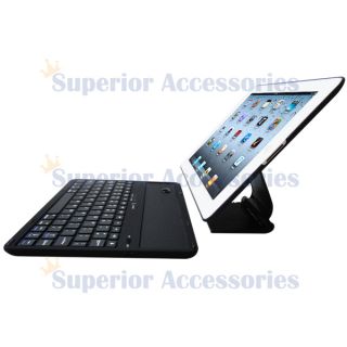 Bluetooth Wireless Keyboard for iPad 4 3 2 Cover Case with Swivel Rotary Stand