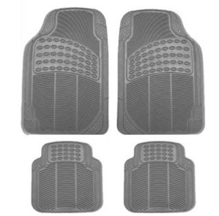 Trimmable All Weather Gray Mat 4 Pieces Floor Mats Best for Auto Car
