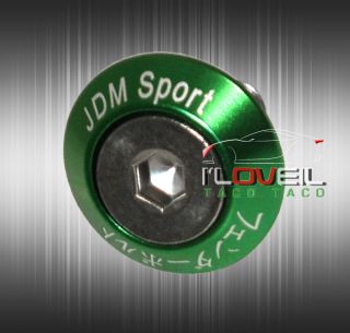 JDM Sport 6 Piece M6 Fender Washer Engine Bay Dress Up Bolt Kit Anodized Green