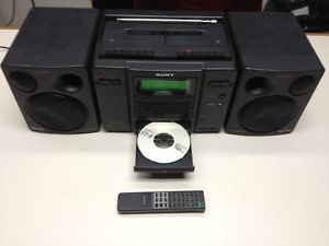 Sony CFD 758 Stereo Cassette CD Player Boombox w Mega Bass