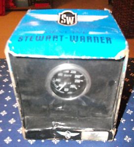Stewart Warner Deluxe Series Mechanical Water Temperature Gauge SEALED