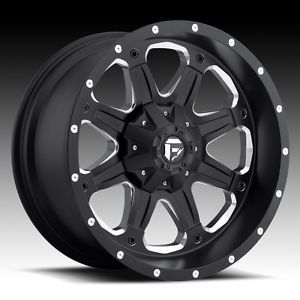 5 17" Fuel Boost Black Wheels Jeep Wrangler JK 33" Toyo AT2 Tires Package