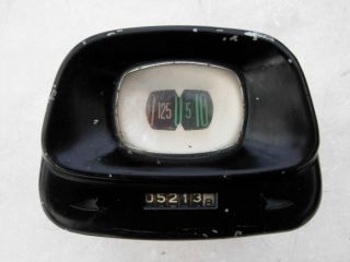 Vintage Stewart Warner "TV" Speedometer Hot Rod Custom Lead Sled Retro Art Deco