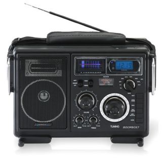 New Boom Box Technical Pro Portable Battery Powered Stereo 7 Shortwave Bands