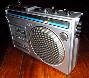 Vtg GE 3 5246A Cassette Radio Boombox Ghetto Blaster Sharp National