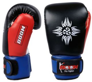 Boom Pro Kids Boxing Gloves Junior Punch Bag Leather Glove MMA Trainining Kids