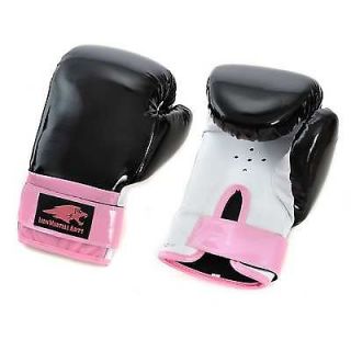 Lion Martial Arts Women's Pi Lion Martial Arts Boxing Gloves 14oz Pink Black