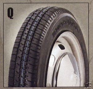 165R15 Firestone blackwall Radial Tires