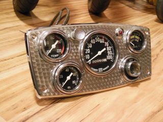 1950 Vintage Stewart Warner Gauge Dash Panel Instrument Cluster Hot Rat Rod Scta