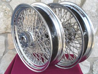 80 Spoke 16" Rear Wheel for Harley FX Dyna FXR Sportster 84 99 Parts