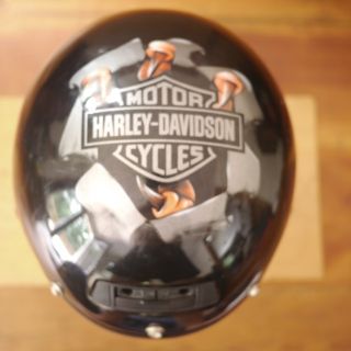 Agv Harley Davidson Eagle Talon Motorcycle Half Biker Helmet L Large Italy