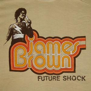 70s James Brown Future Shock TV Show Vtg T Shirt XL Dead Stock Original Funk