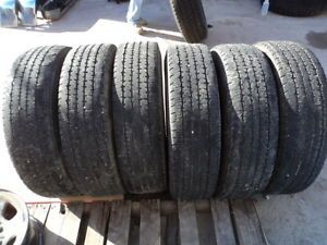 6 Used 235 80R17 Firestone Transforce HT Tires 10 Ply