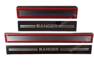 4 Door Sill Scuff Plate Stainless Steel All New Ford Ranger 2012