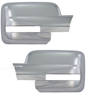 2009 2013 Ford F 150 Chrome Door Mirror Covers w Signal Light Cutout