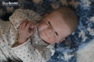 Bitsy Bundles Reborn Ruby Le Baby Boy First Smile Doll by Natali Blick