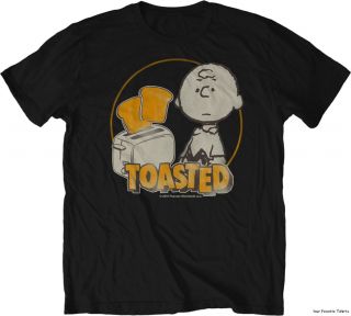 Licensed Peanuts Gang Charlie Brown Toasted Adult Shirt s XXL