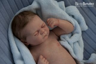 Bitsy Bundles Reborn Julien Real Baby Boy Doll by Elisa Marx Full Body