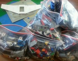 Large Lot Loose Lego Building Blocks 20 lbs Planes Trains Base Plates More