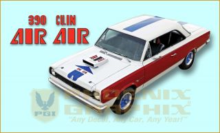 1969 AMC American Motors Hurst SC Scrambler A Scheme Decals Stripes Kit