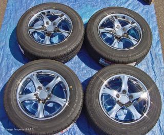 Chrome 15" Factory Mustang Wheels with High Performance Falken Tires New