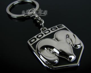 Dodge Logo Metal Keychain Key Ring Caravan Caliber Journey Viper RAM Jcuv Neon